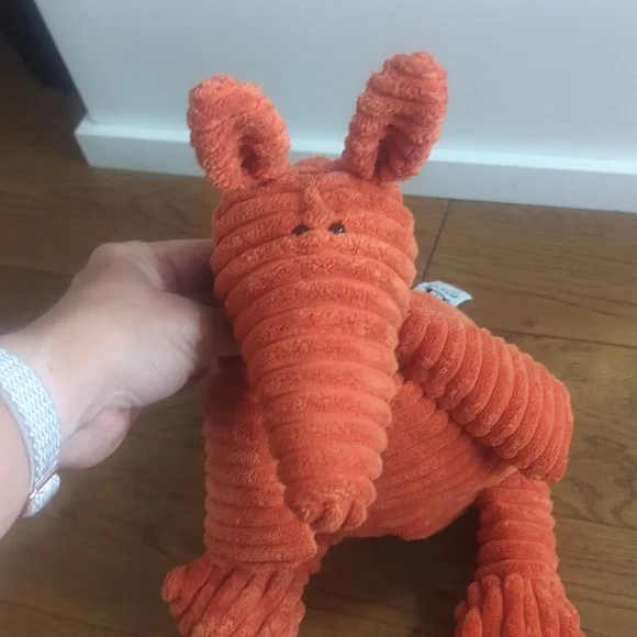 Jellycat London Cordy Roy Ardvark Anteater 18" Orange Stuffed Plush Animal - Picture 5 of 6